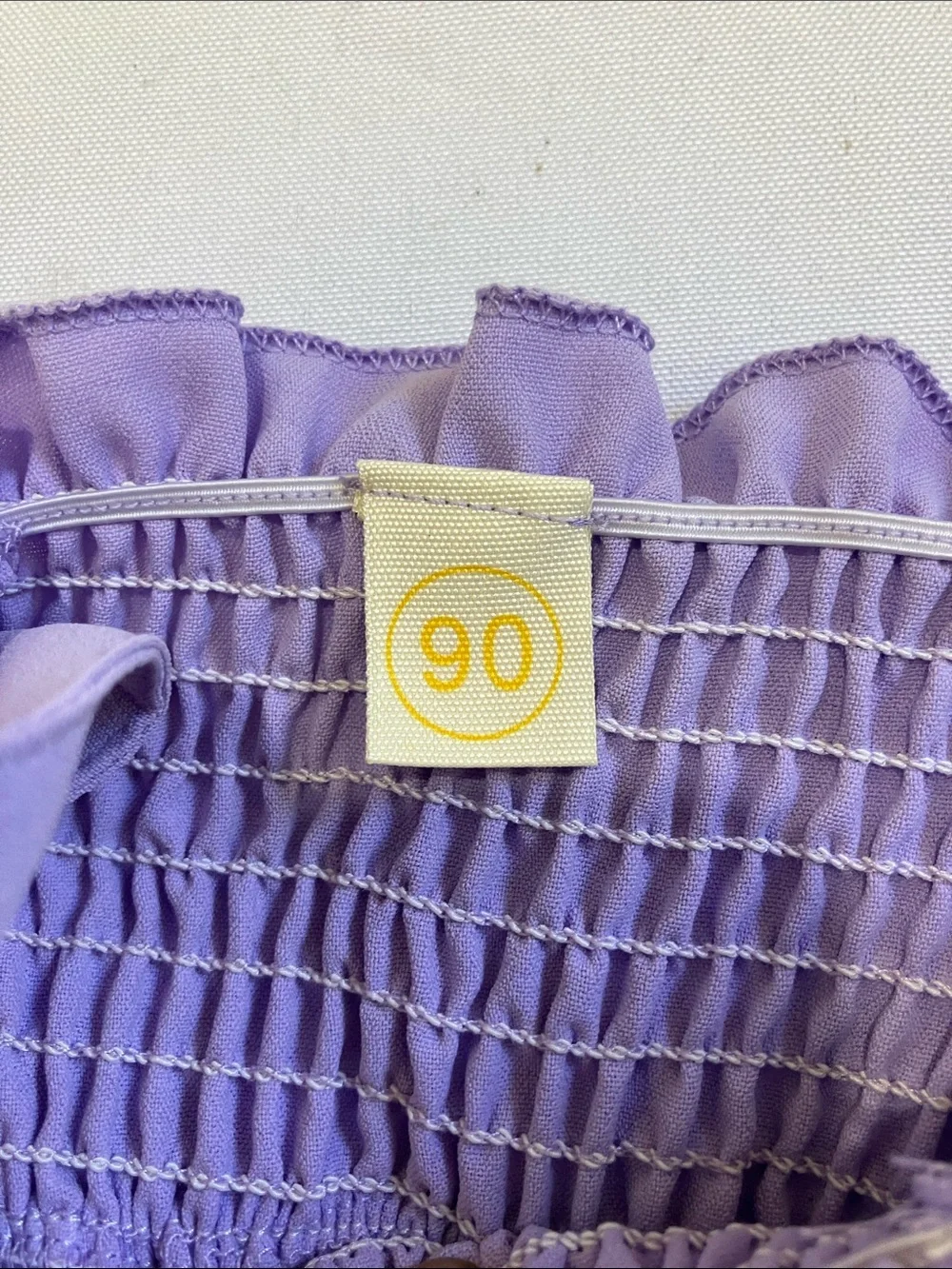 Girls' Lavender Bow Smocked Sundress